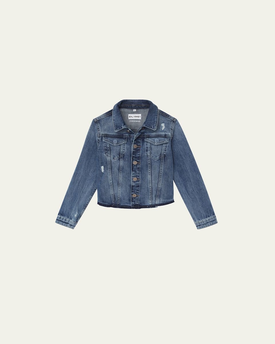 Girl's Manning Denim Jacket, Size 4-6X